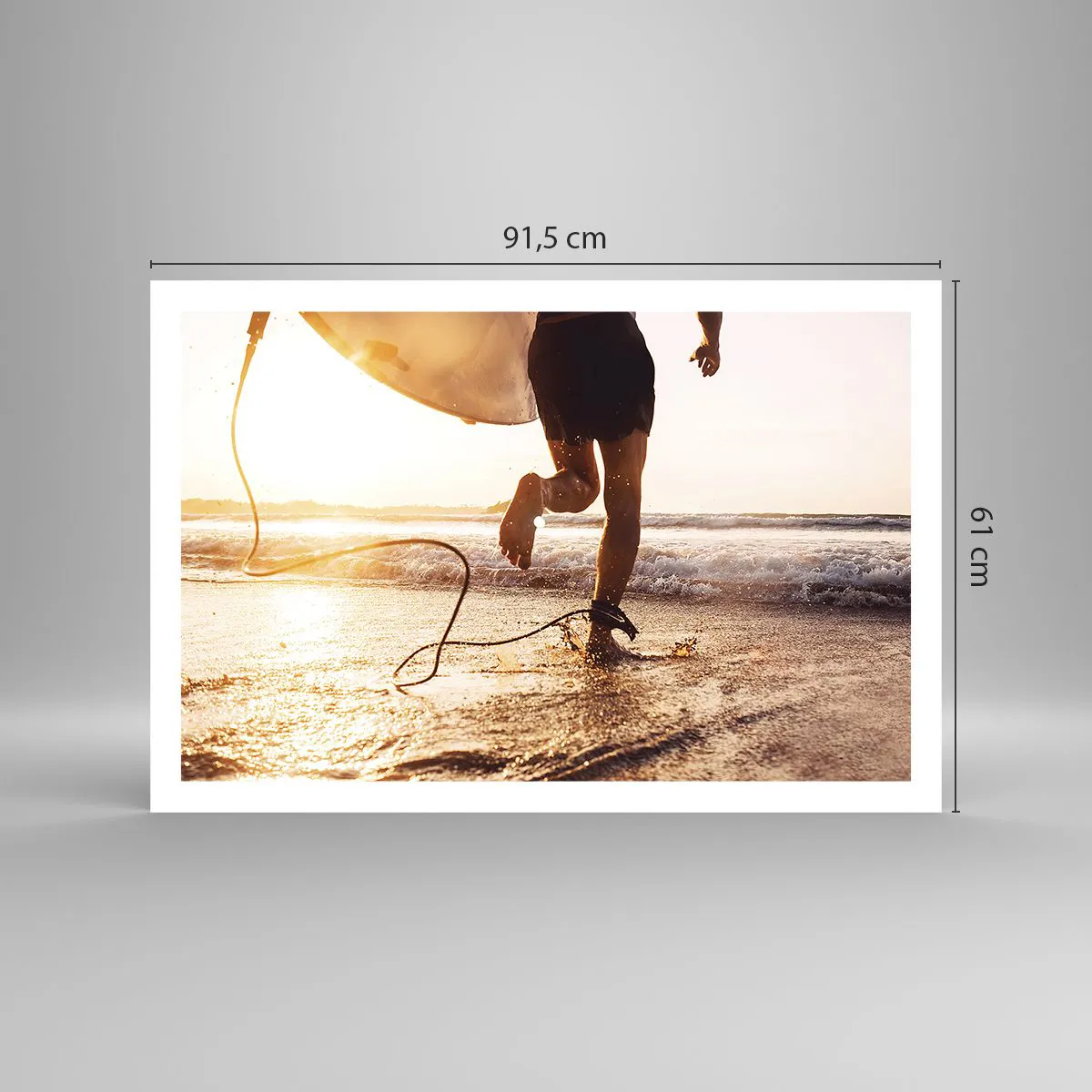 Poster - Pentru a întâmpina valul - 91x61 cm