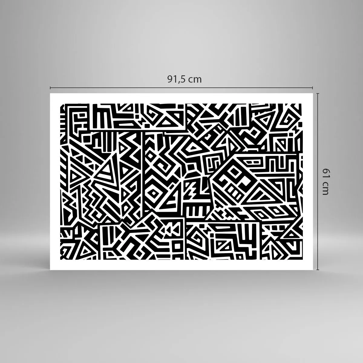 Poster - Pre-Columbiaanse compositie - 91x61 cm