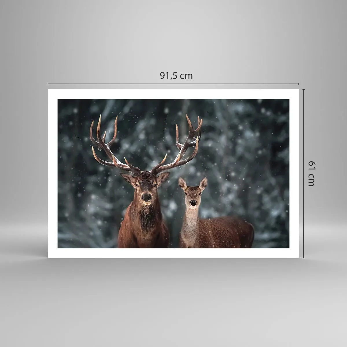 Poszter - Az erdő ura a feleségével - 91x61 cm