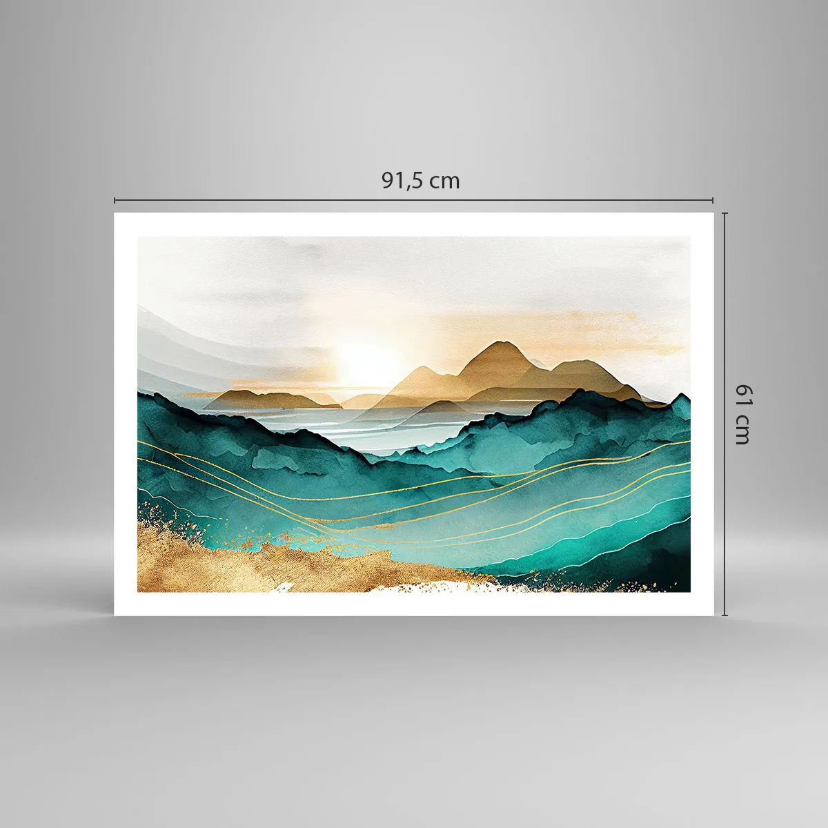 Poster - On the Verge of Abstract - Landscape - 91x61 cm