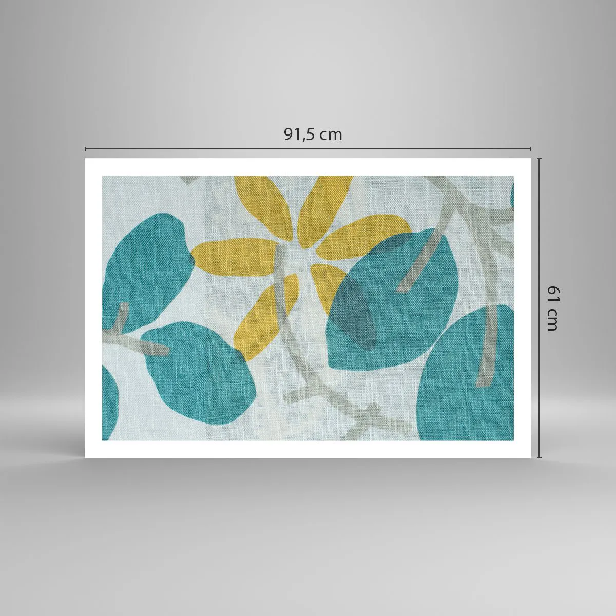 Poster - Unter den azurblauen Blättern - 91x61 cm