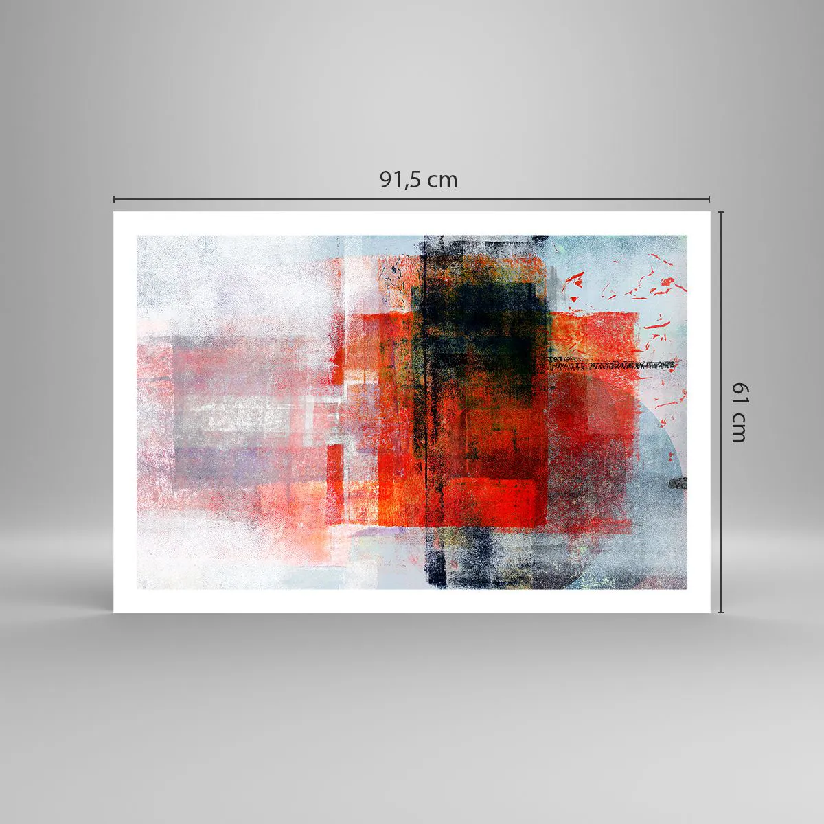 Plakat - Kompozycja rozżarzona - 91x61 cm