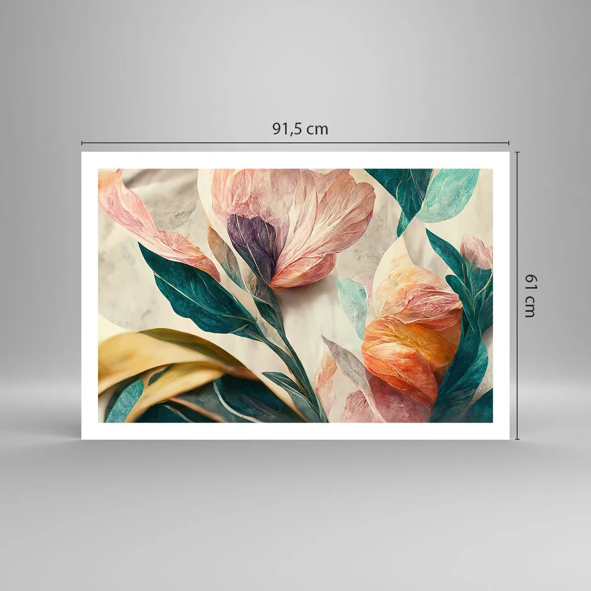Poster - Blumen der südlichen Inseln - 91x61 cm