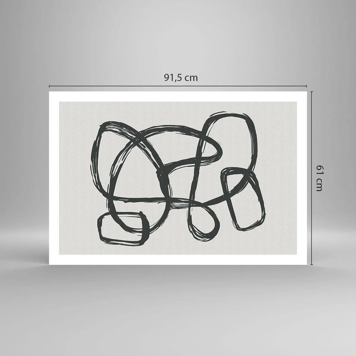 Affisch - Loopad abstraktion - 91x61 cm