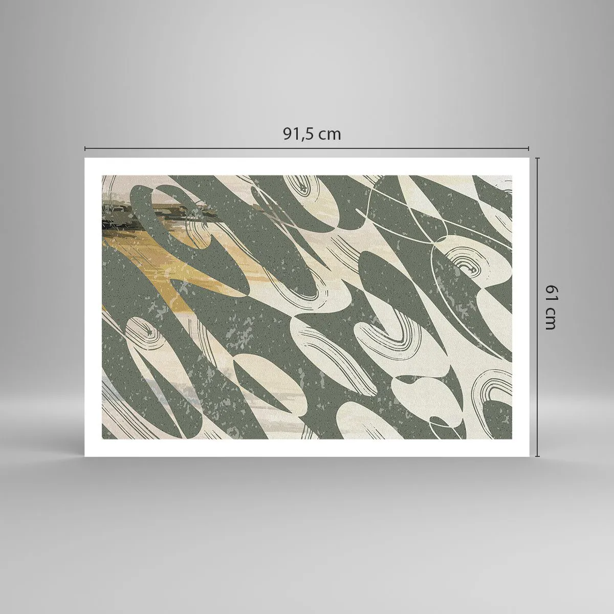 Poster - Ritmische abstractie - 91x61 cm