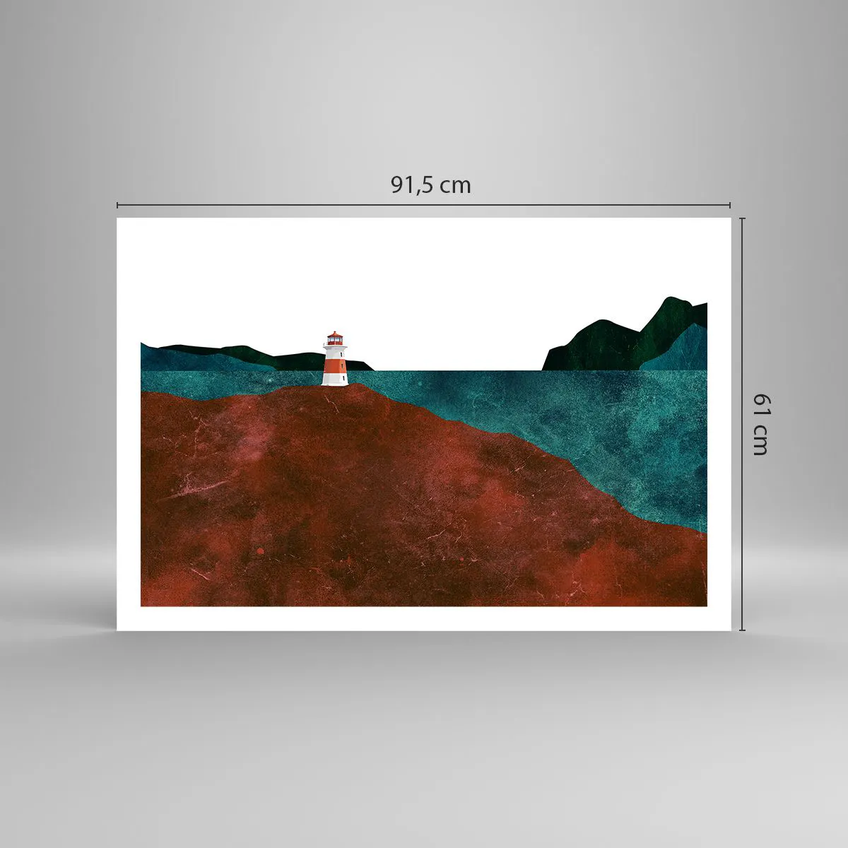 Plakat - Med blikket rettet mod havet - 91x61 cm