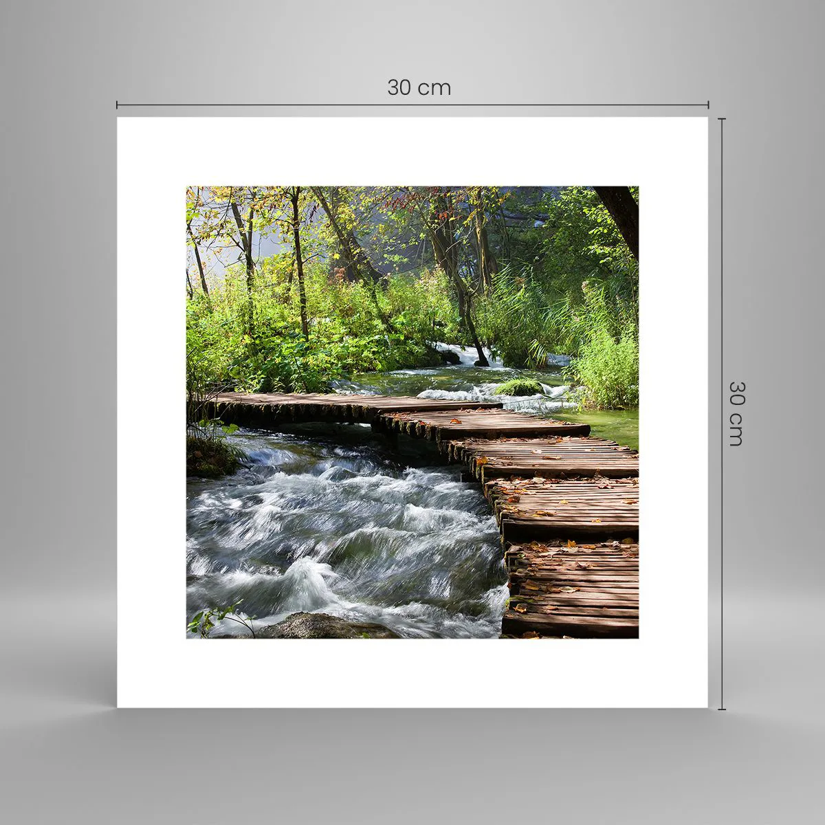 Poszter - A habzó zuhatag felett - 30x30 cm