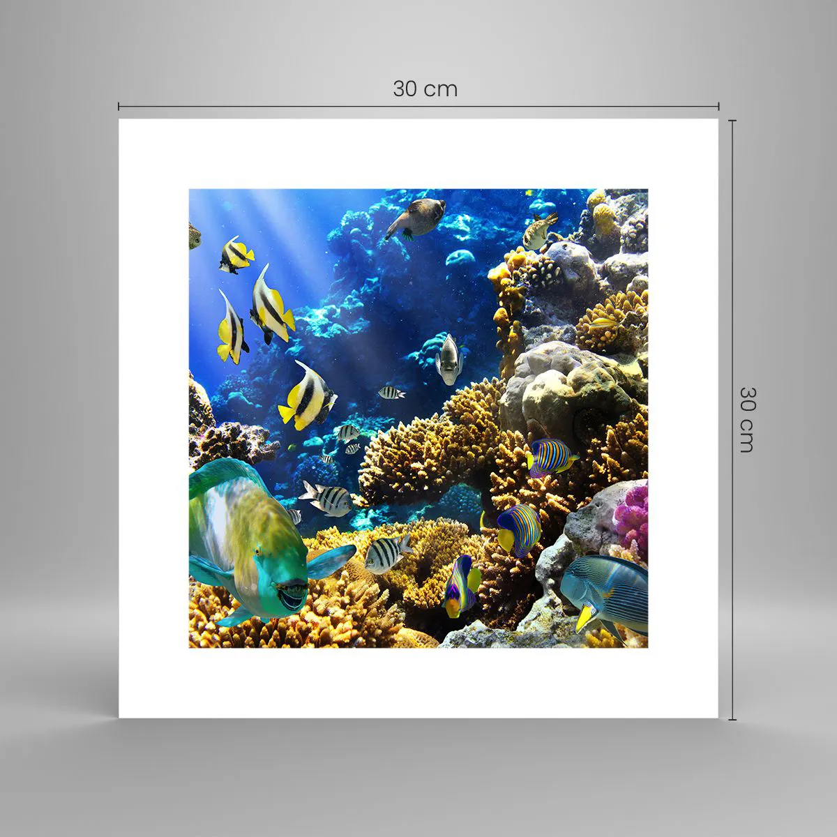 Pôster - Tráfego intenso no percurso de férias - 30x30 cm