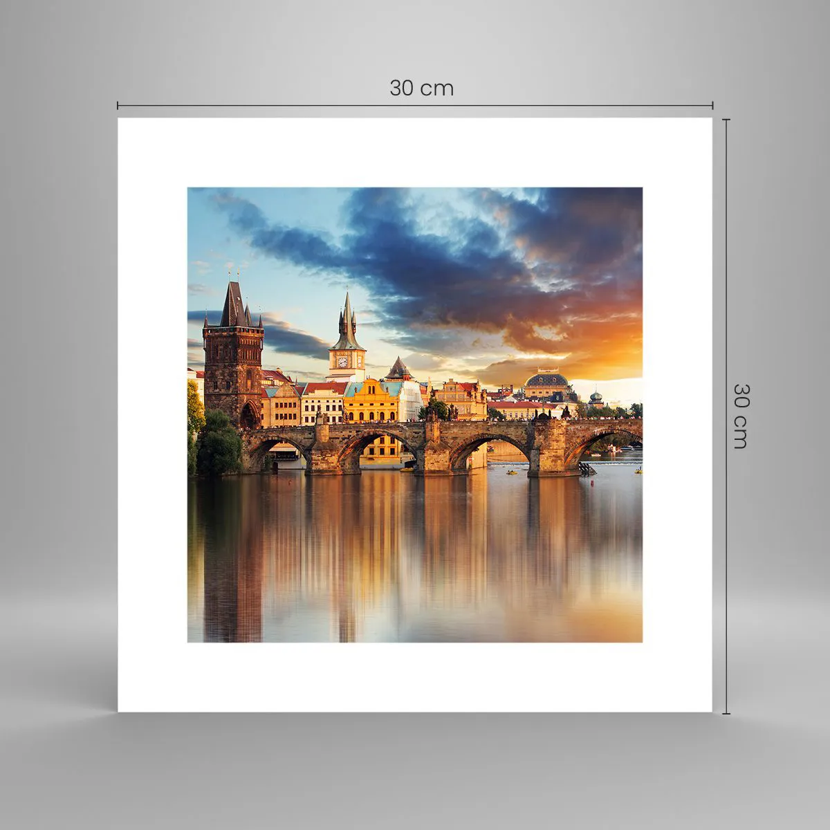 Plakat - Smukt for evigt - 30x30 cm