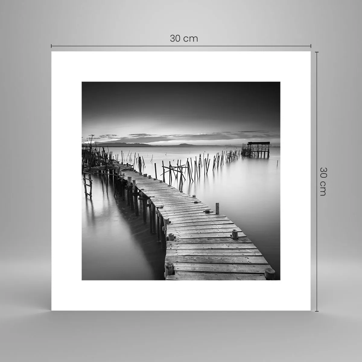 Plakat - Spokój zapomnianego brzegu - 30x30 cm