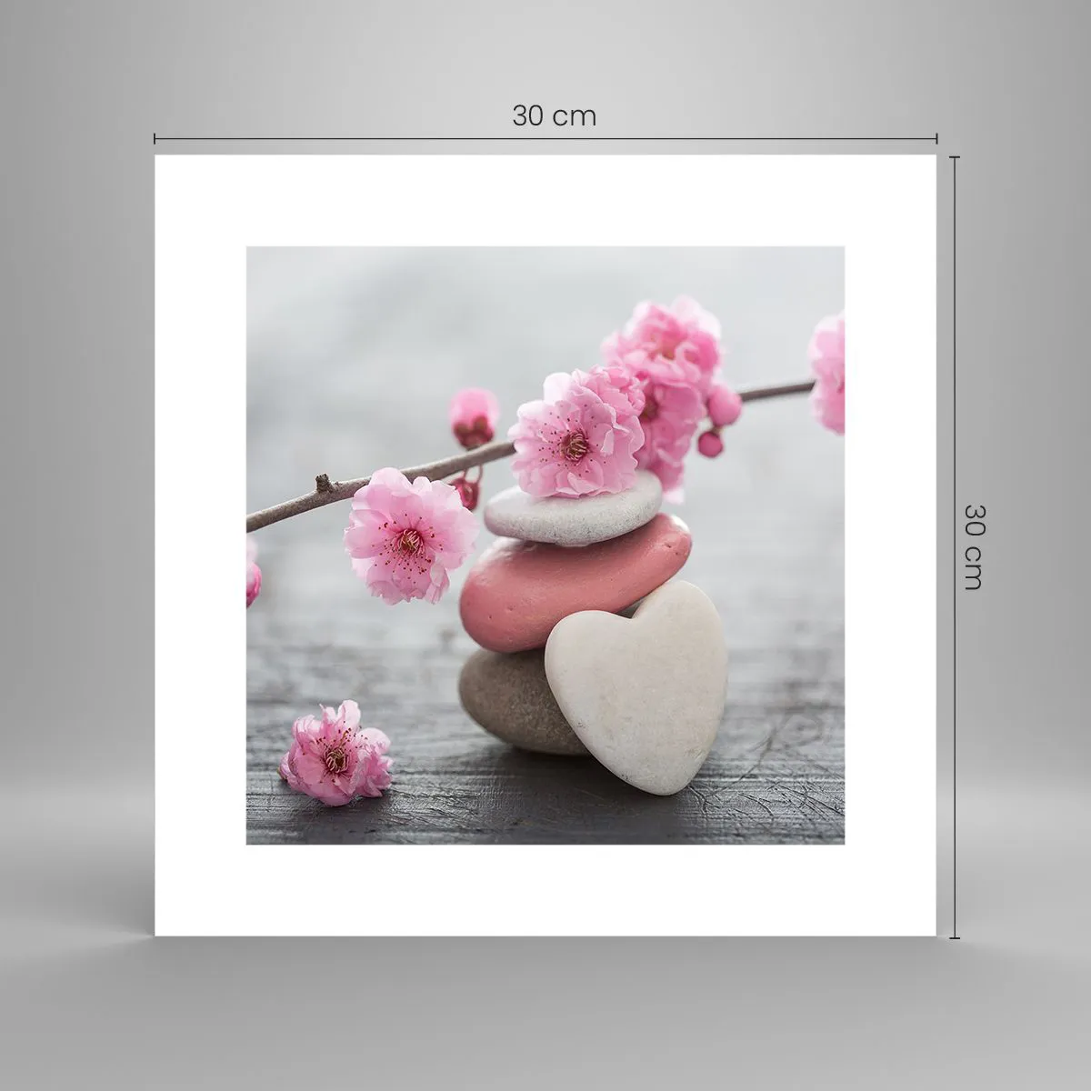 Poster - Bliss with Cherry Blossom - 30x30 cm