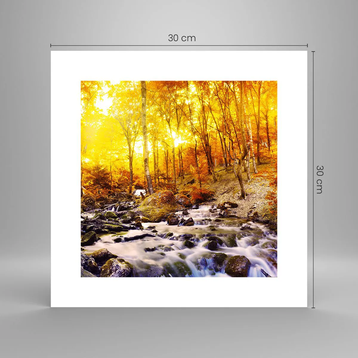 Poster - Stones Set in Gold and Platinum - 30x30 cm