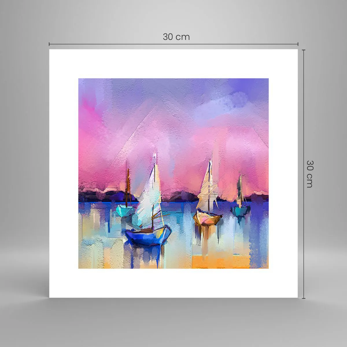 Plakát - Směr: široké vody - 30x30 cm