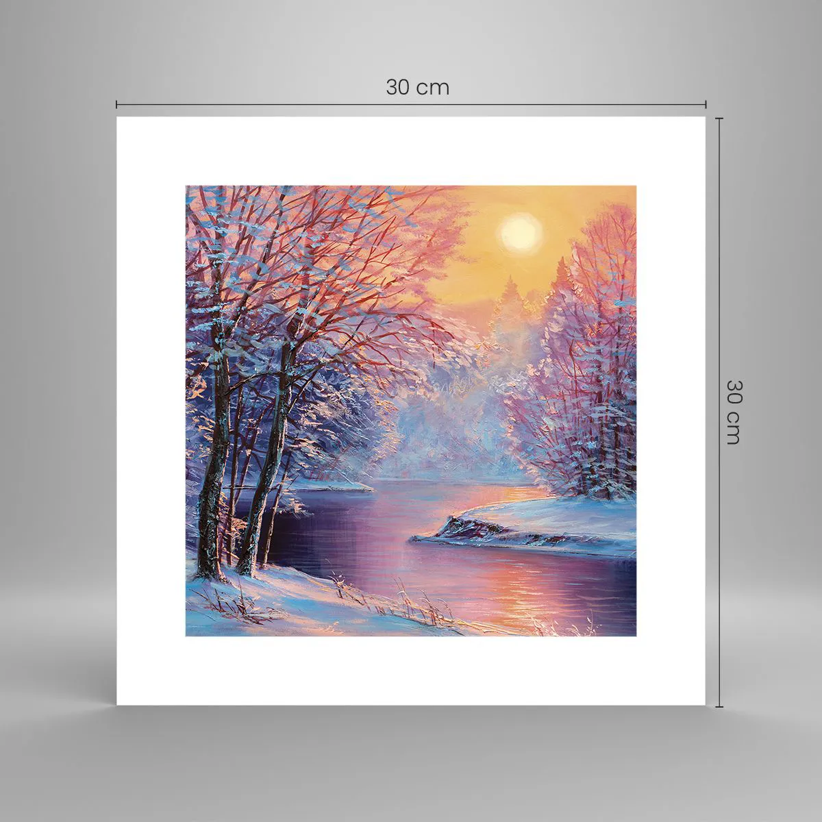 Poszter - A tél árnyalatai - 30x30 cm