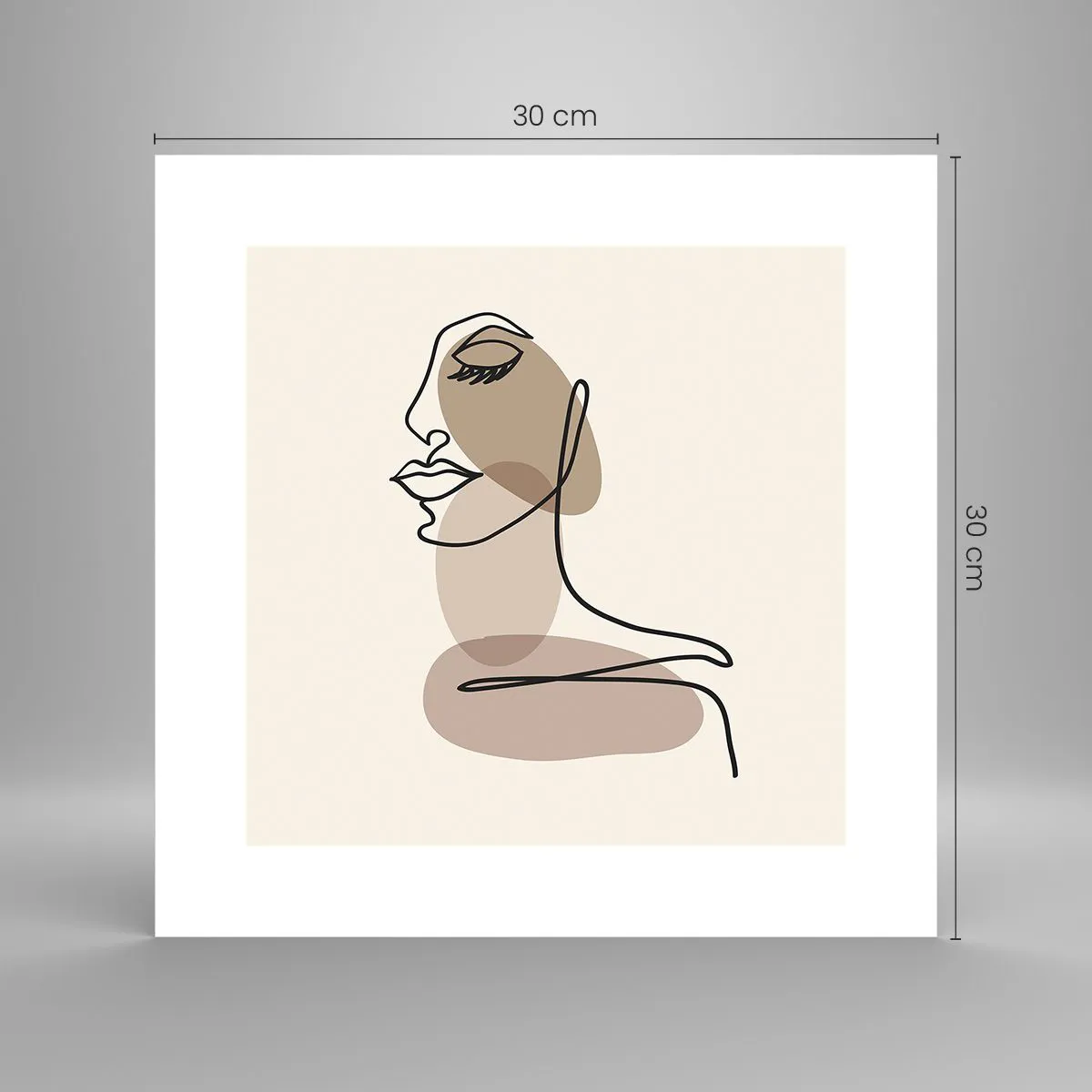 Affisch - Lyssnar på sig själv - 30x30 cm