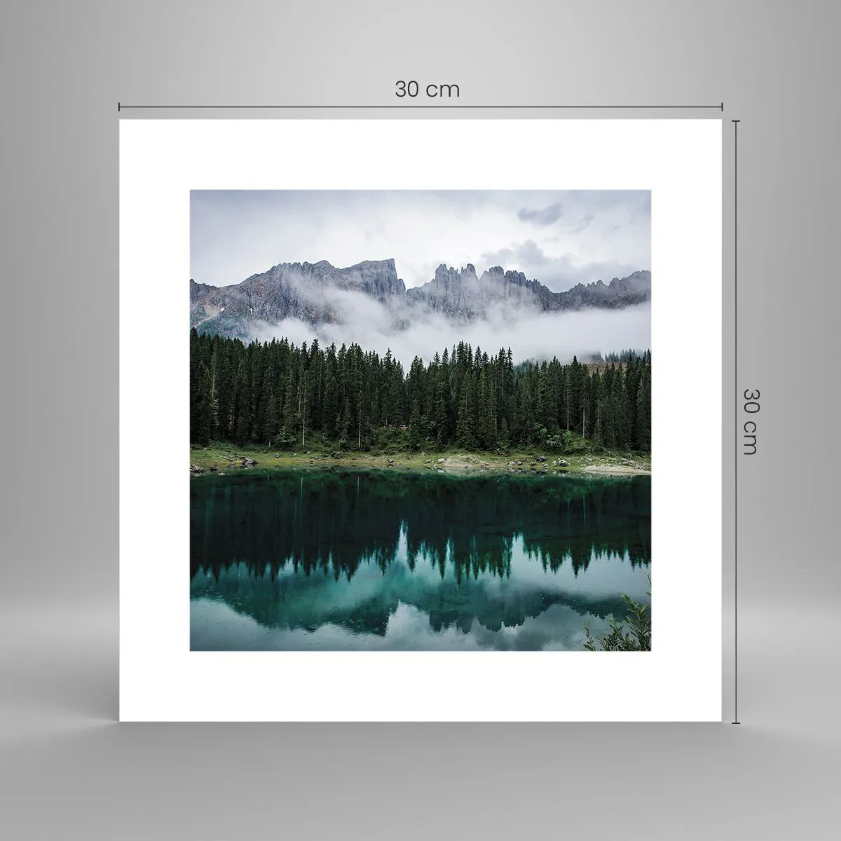 Affisch - Tyst, tyst, väck inte sovande vatten... - 30x30 cm