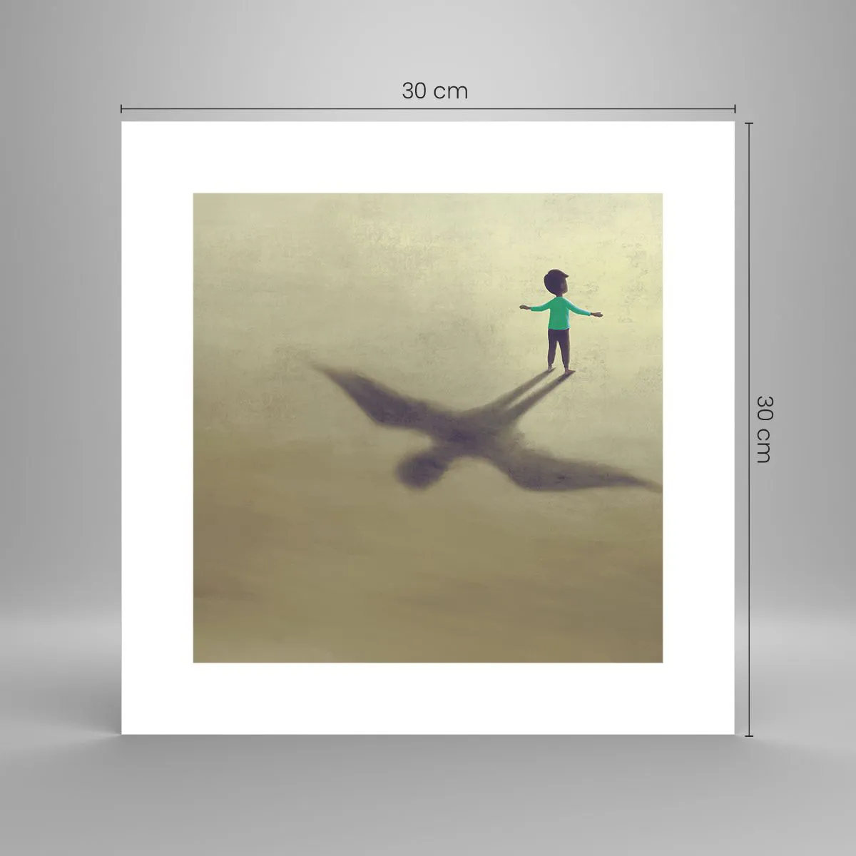 Poster - De held van de toekomst - 30x30 cm