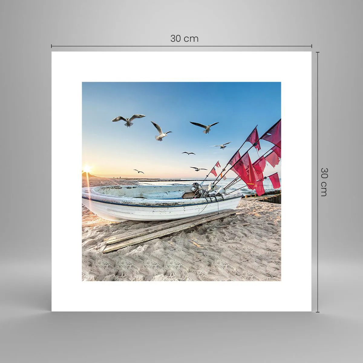 Poszter - Megérdemelt pihenés - 30x30 cm