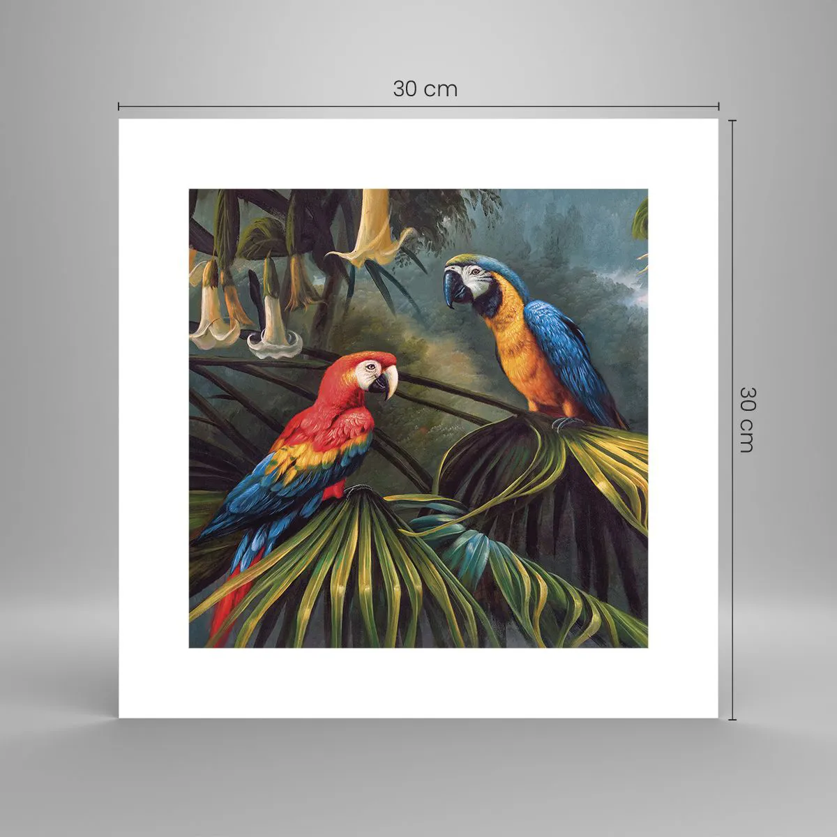 Poster - Romanticism in Tropics - 30x30 cm
