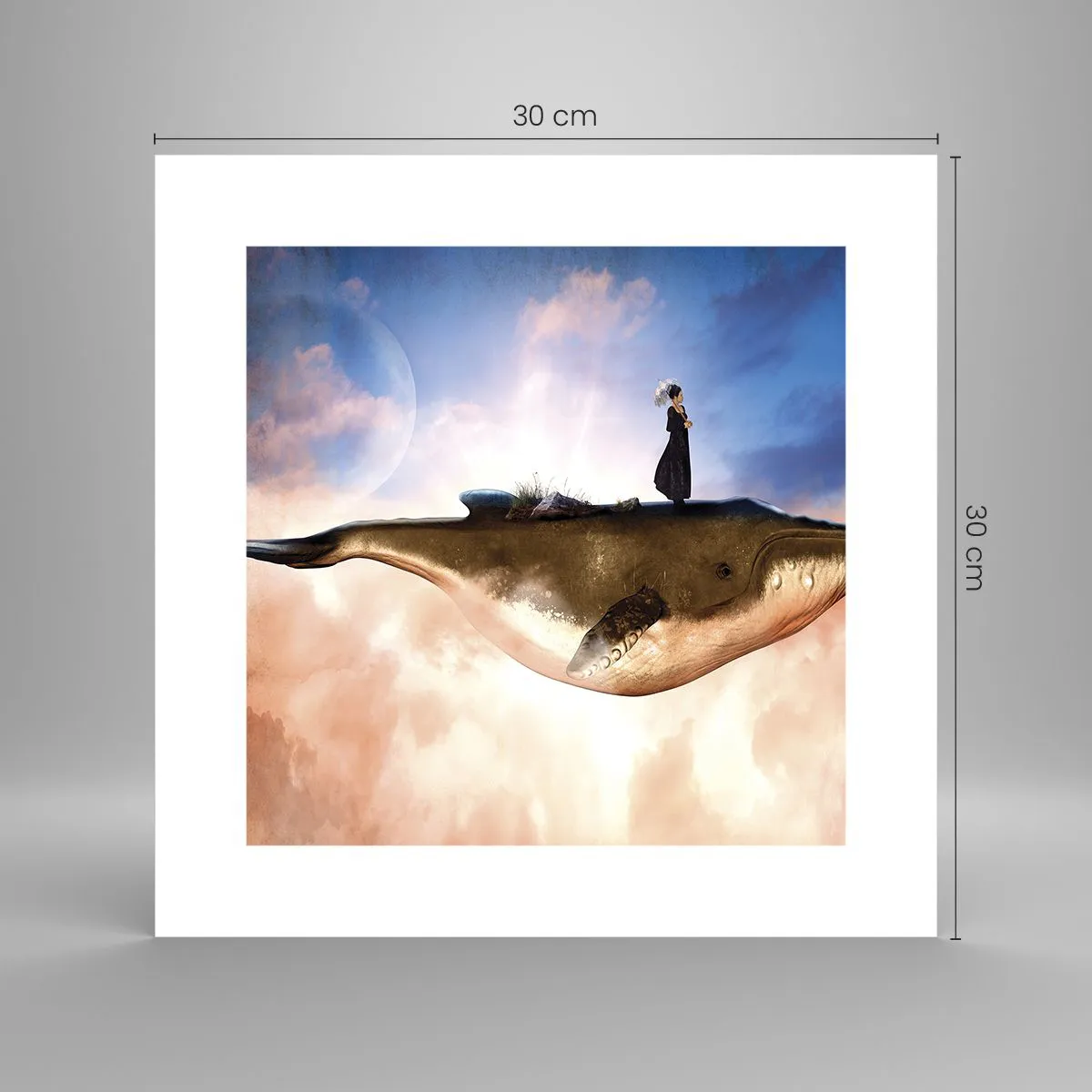 Plakat - En surrealistisk rejse - 30x30 cm