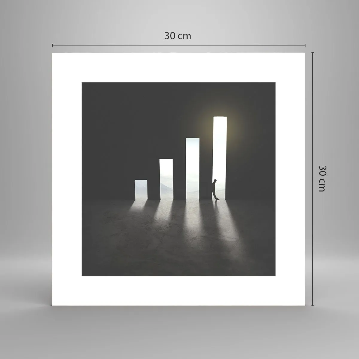 Affisch - Framgång - ett intryck - 30x30 cm