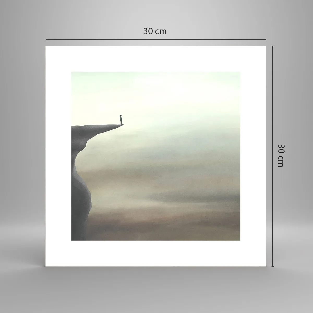 Plakat - Do góry, oczywiście! - 30x30 cm