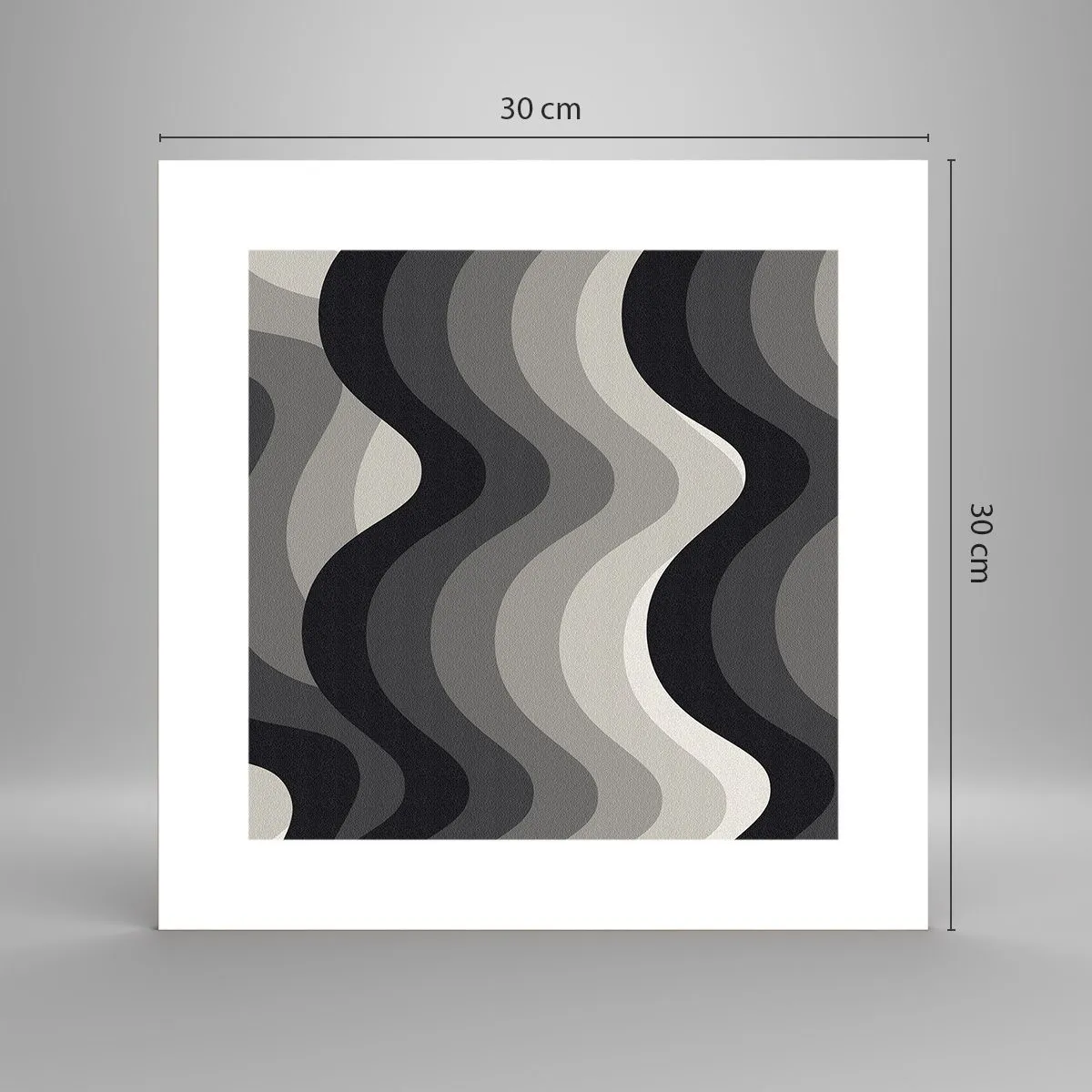 Poster - Eine Welle nach der anderen - 30x30 cm