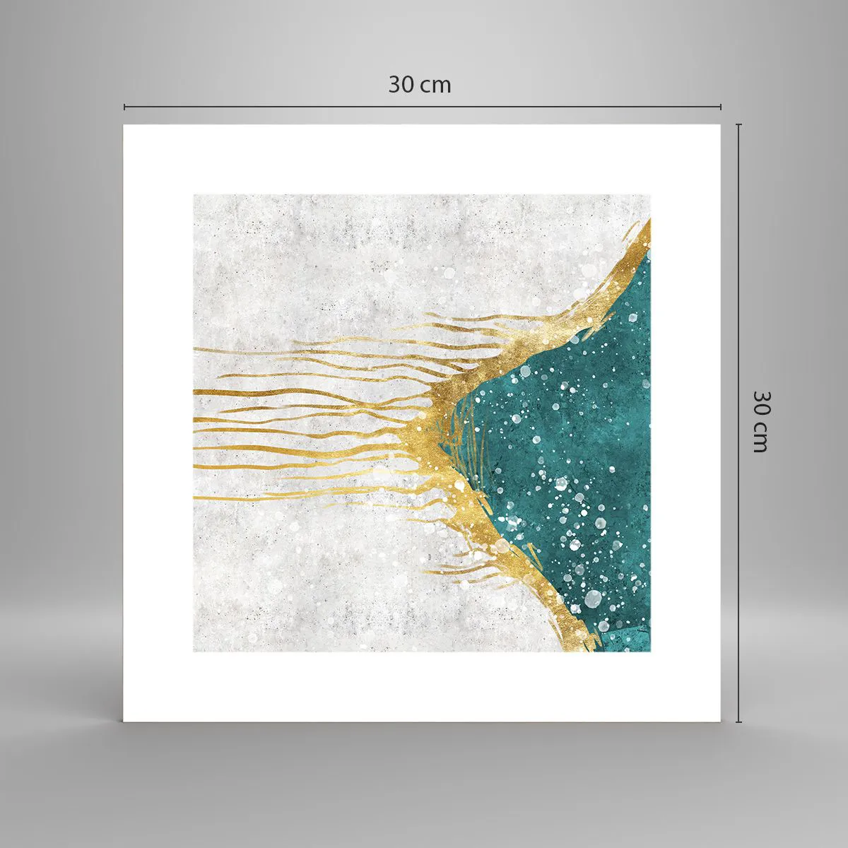 Affiche - Poster - Marée dorée - 30x30 cm