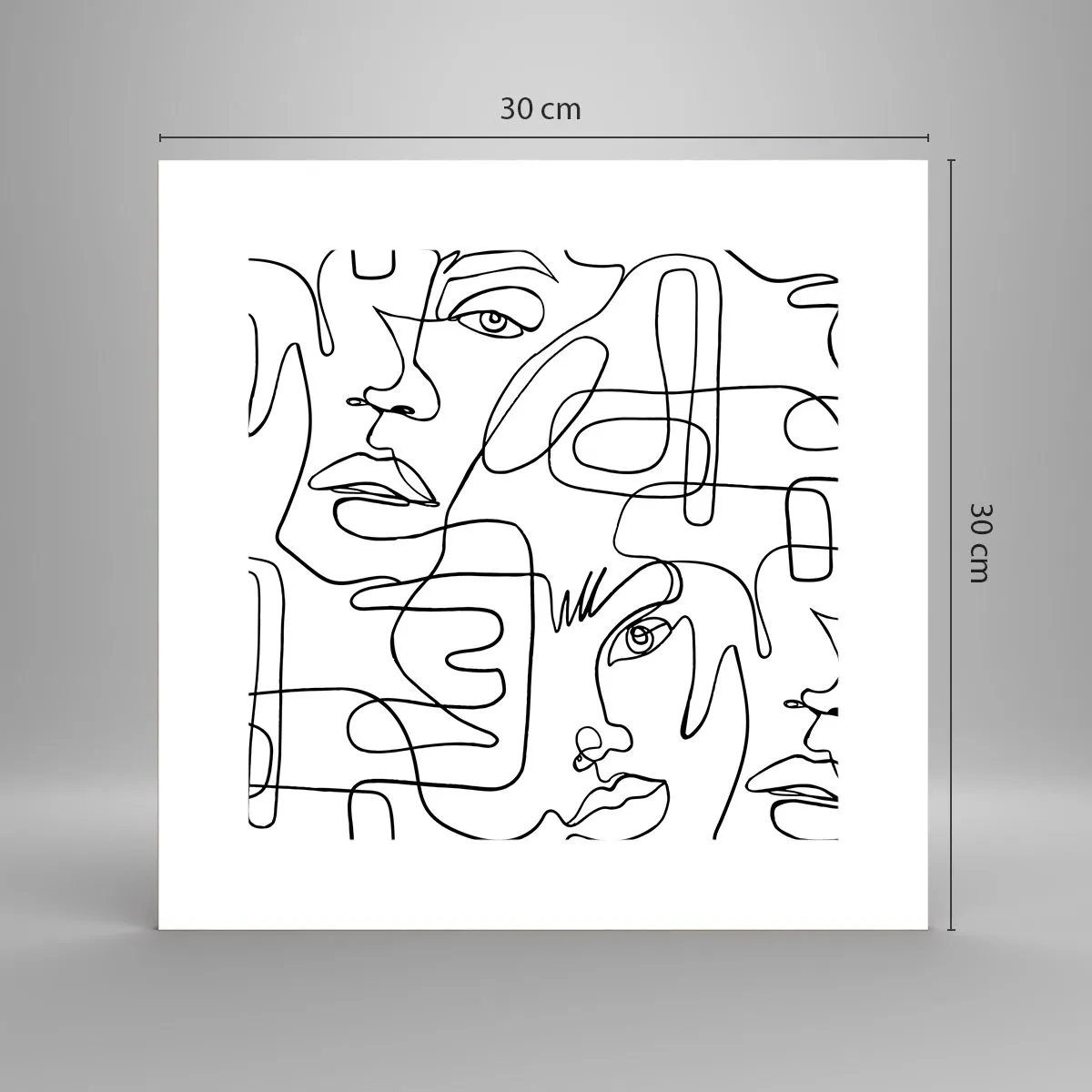 Poster - In verworrenen Gefühlen - 30x30 cm