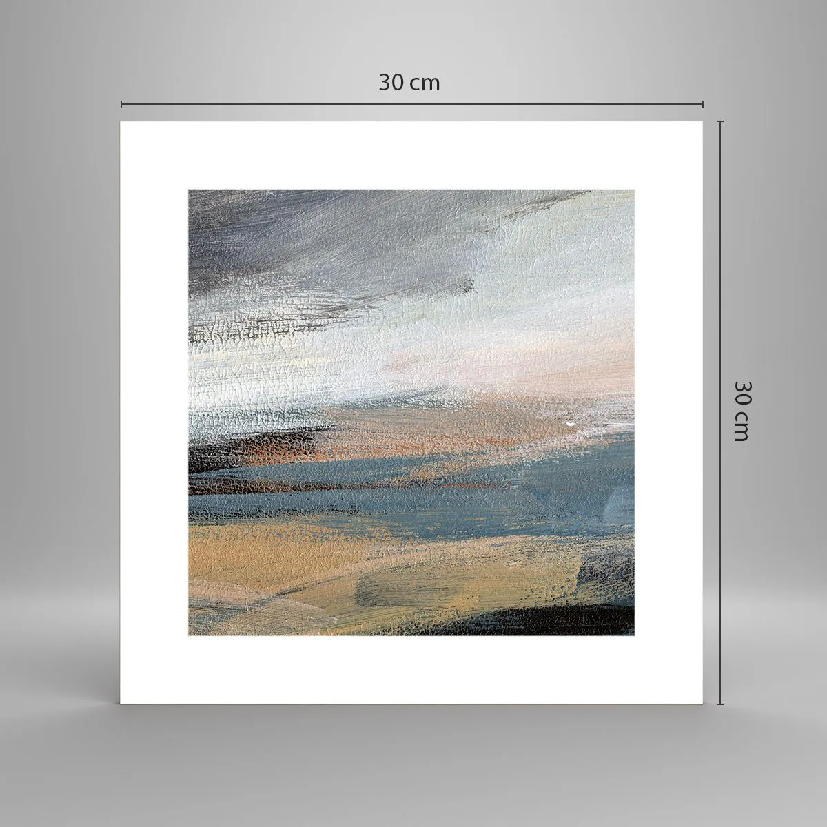 Poster - Abstract: Northern Landscsape - 30x30 cm