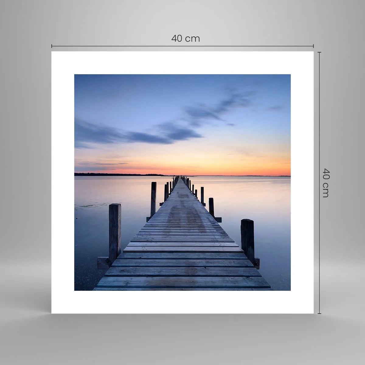 Poszter - A derűs szürkület nyugalma - 40x40 cm