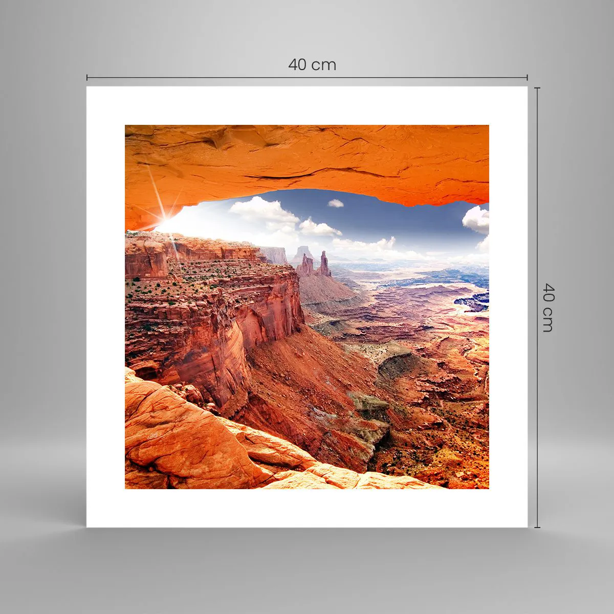 Poster - Sculptat de natura însăși - 40x40 cm