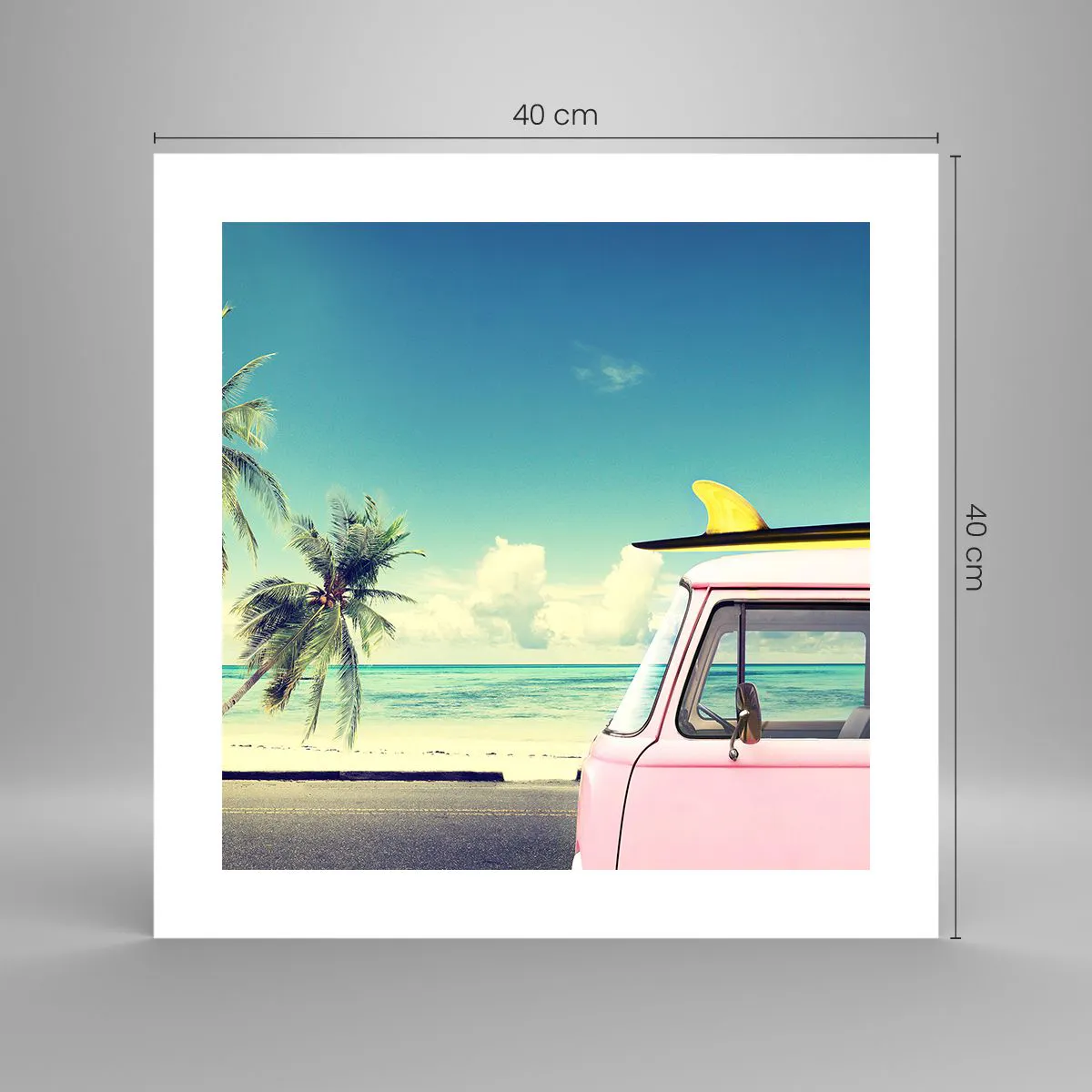 Poszter - Ideje elkezdeni a nyaralást - 40x40 cm