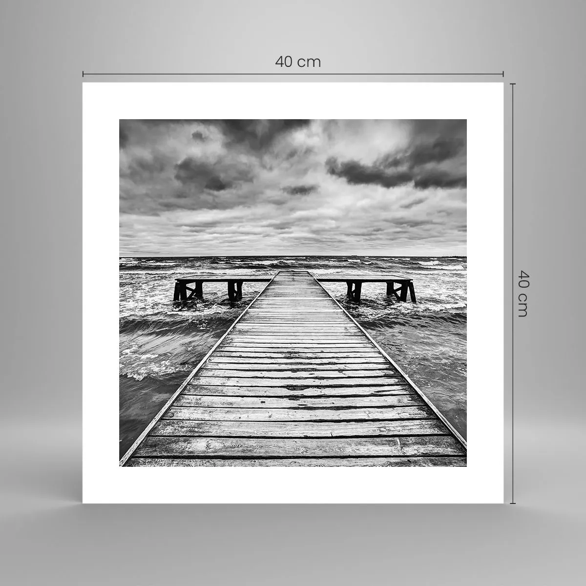 Poster - Ich warte darauf, dass der Wind wegjagt... - 40x40 cm