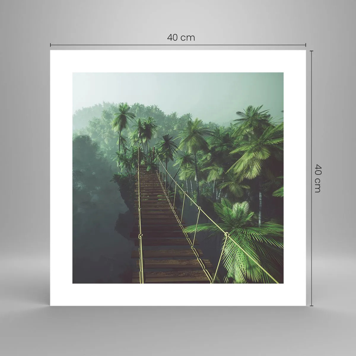 Plakat - Nad kipielą zieleni - 40x40 cm