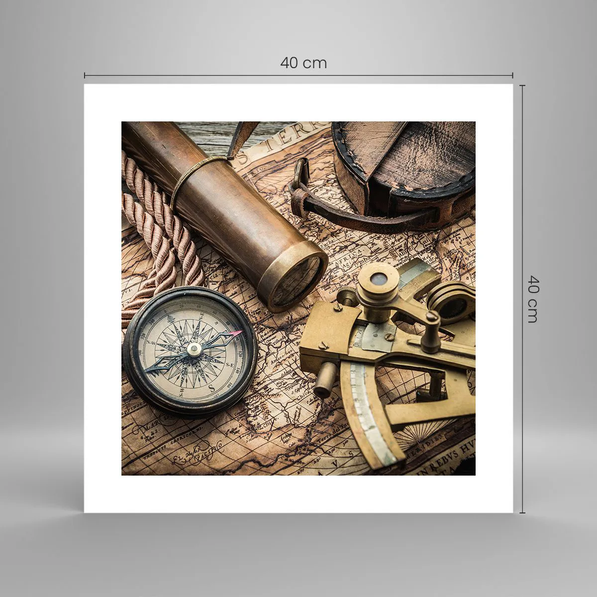 Póster - Establecer un rumbo - 40x40 cm