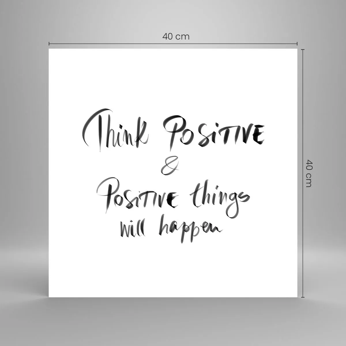 Plagát - Ako žiť? - 40x40 cm