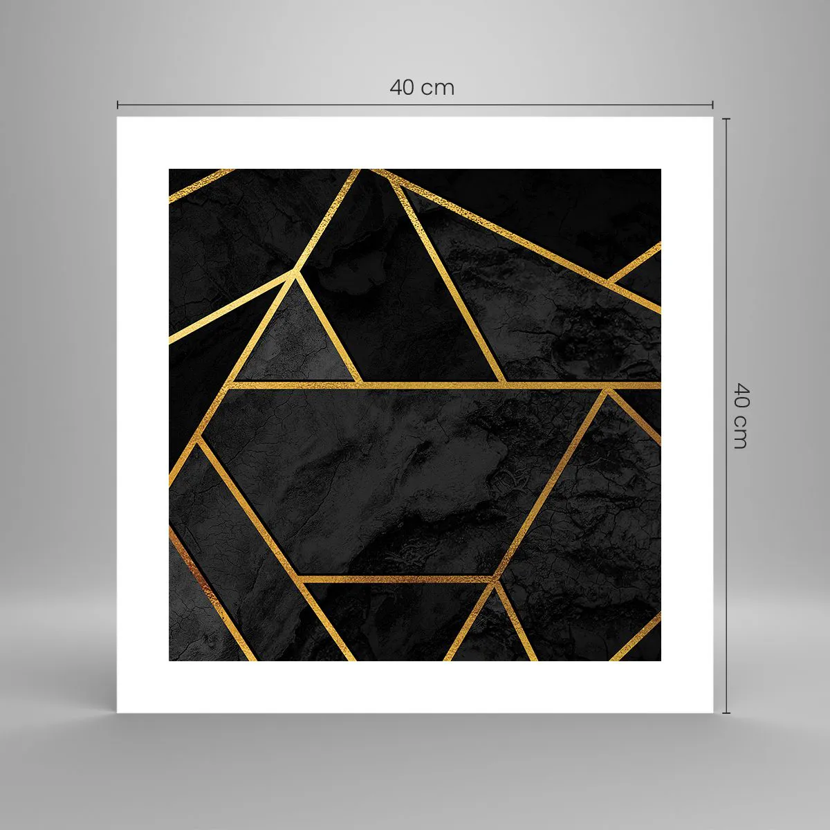 Plakat - Mrok i blask - 40x40 cm