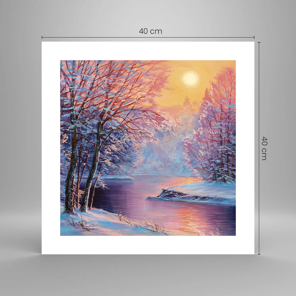 Poster - Die Farben des Winters - 40x40 cm