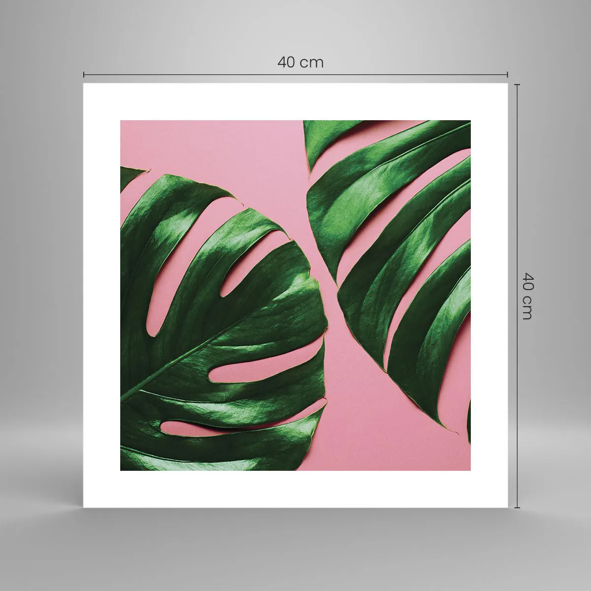 Plakat - Grønt rendez-vous - 40x40 cm