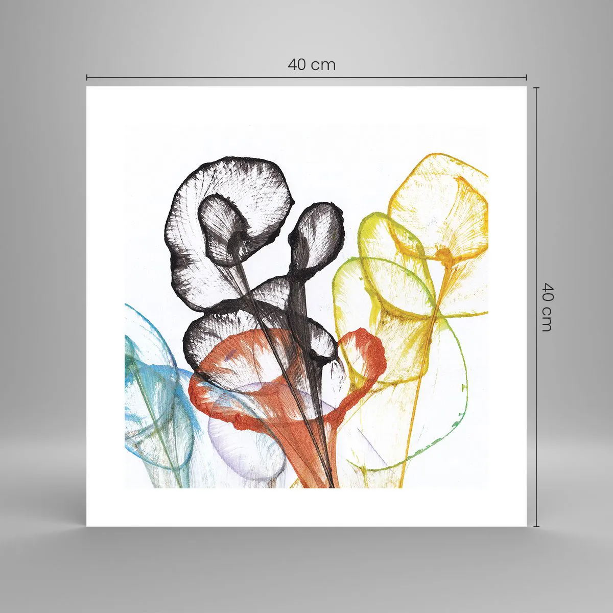 Poster - Blumen mit Seele - 40x40 cm