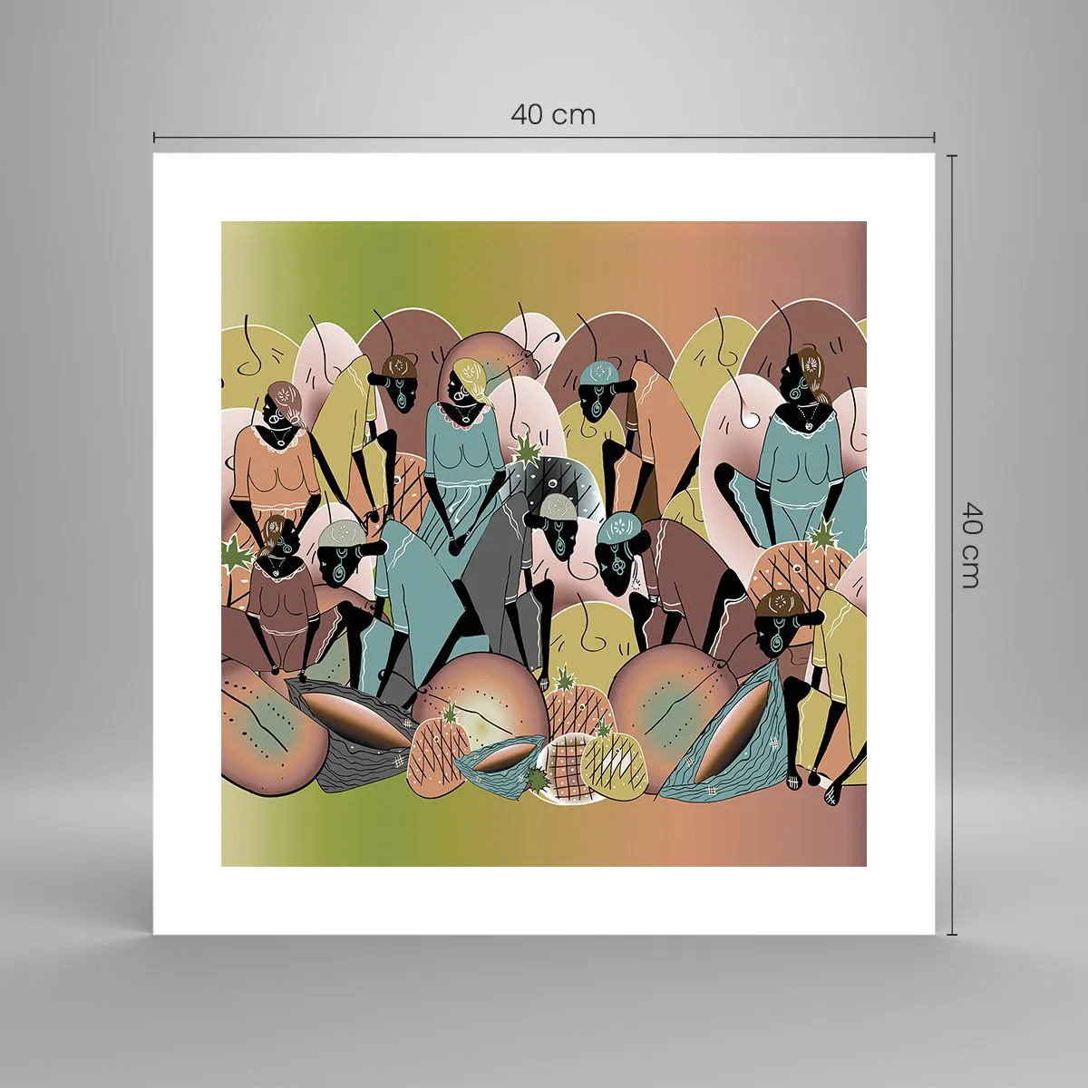 Poster - Ein toller Urlaub steht bevor - 40x40 cm