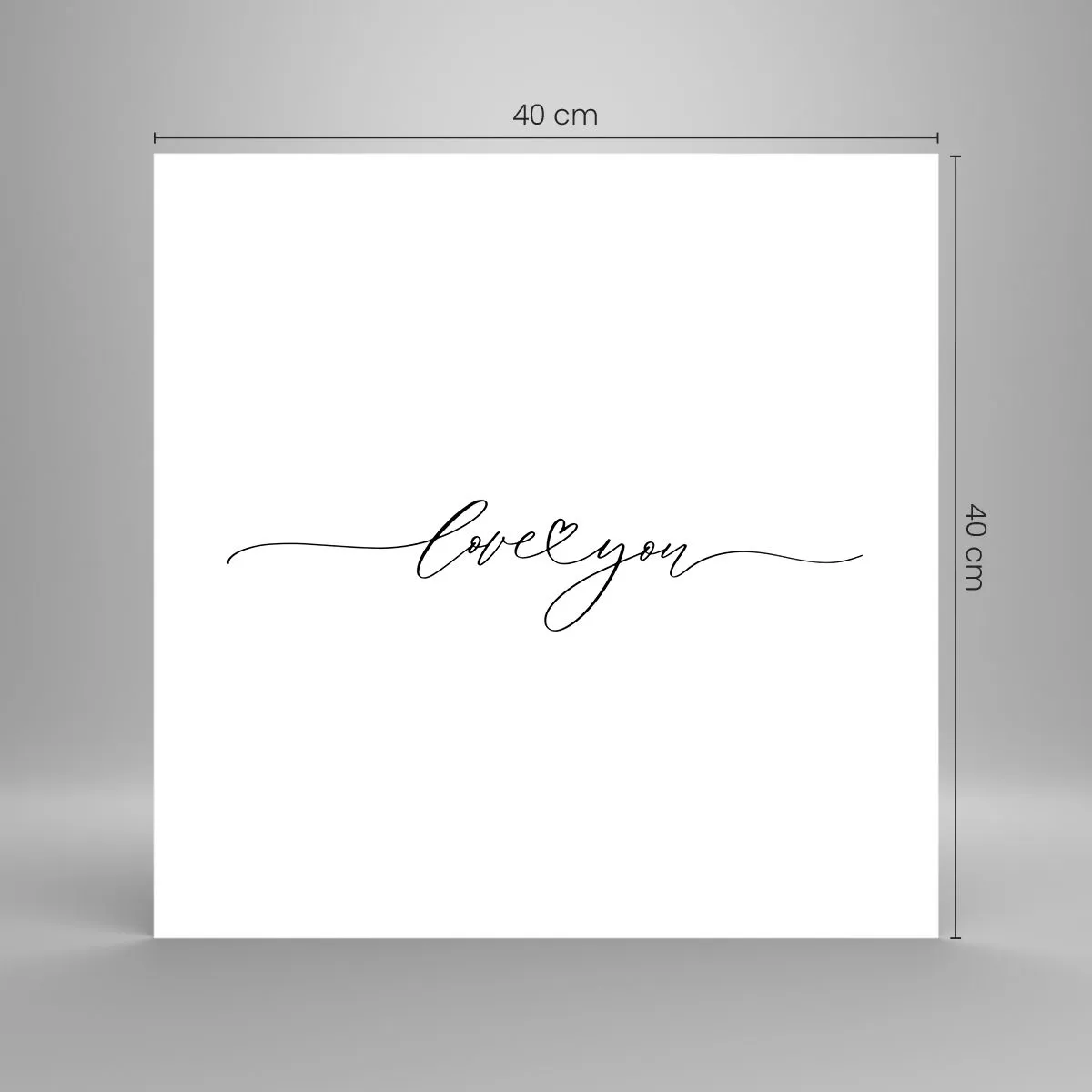 Poster - Bianco e nero - 40x40 cm