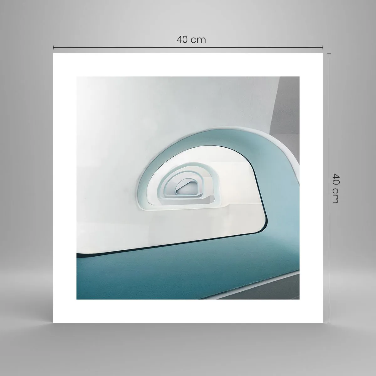 Poster - Blu fino in fondo - 40x40 cm