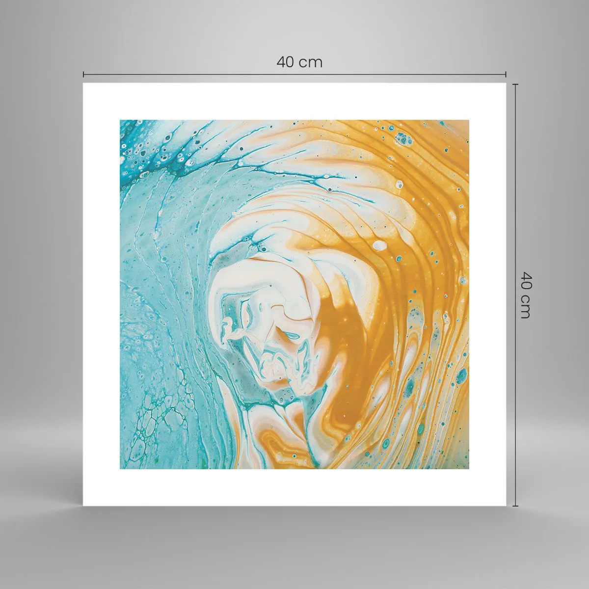 Plagát - Pastelový vír - 40x40 cm