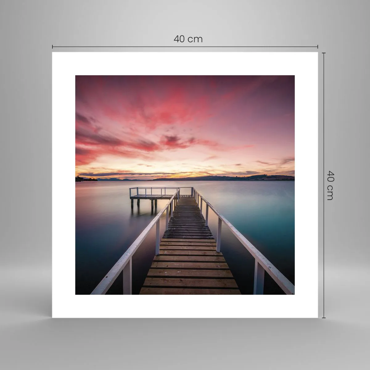 Poszter - Az este szelíd lángja - 40x40 cm