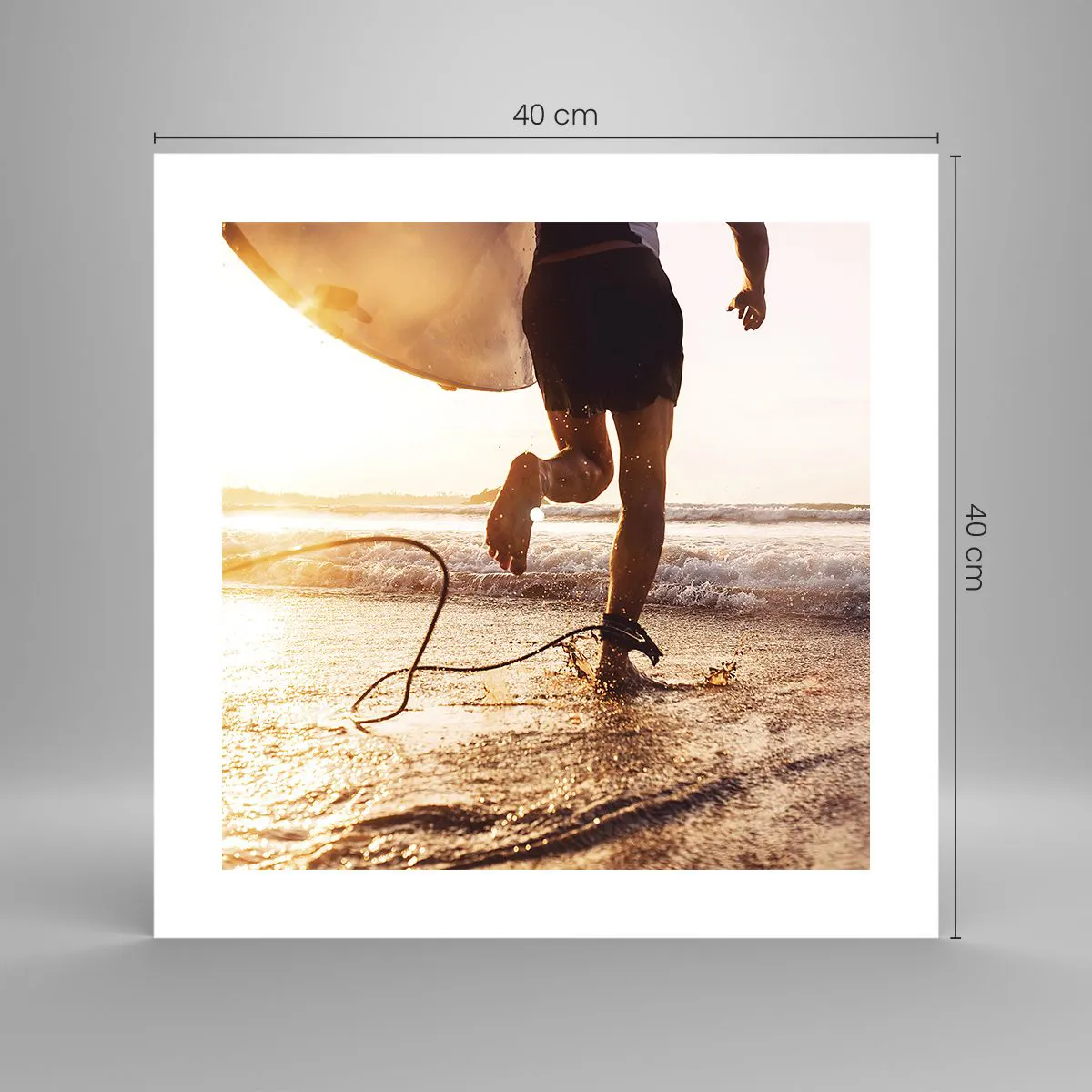 Pôster - Encontro das ondas - 40x40 cm