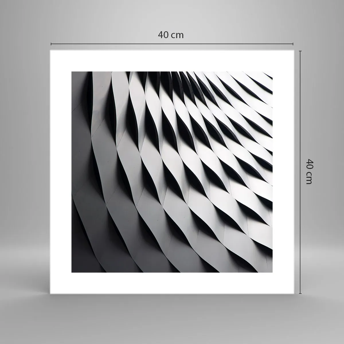 Plakat - På bølgernes overflade - 40x40 cm