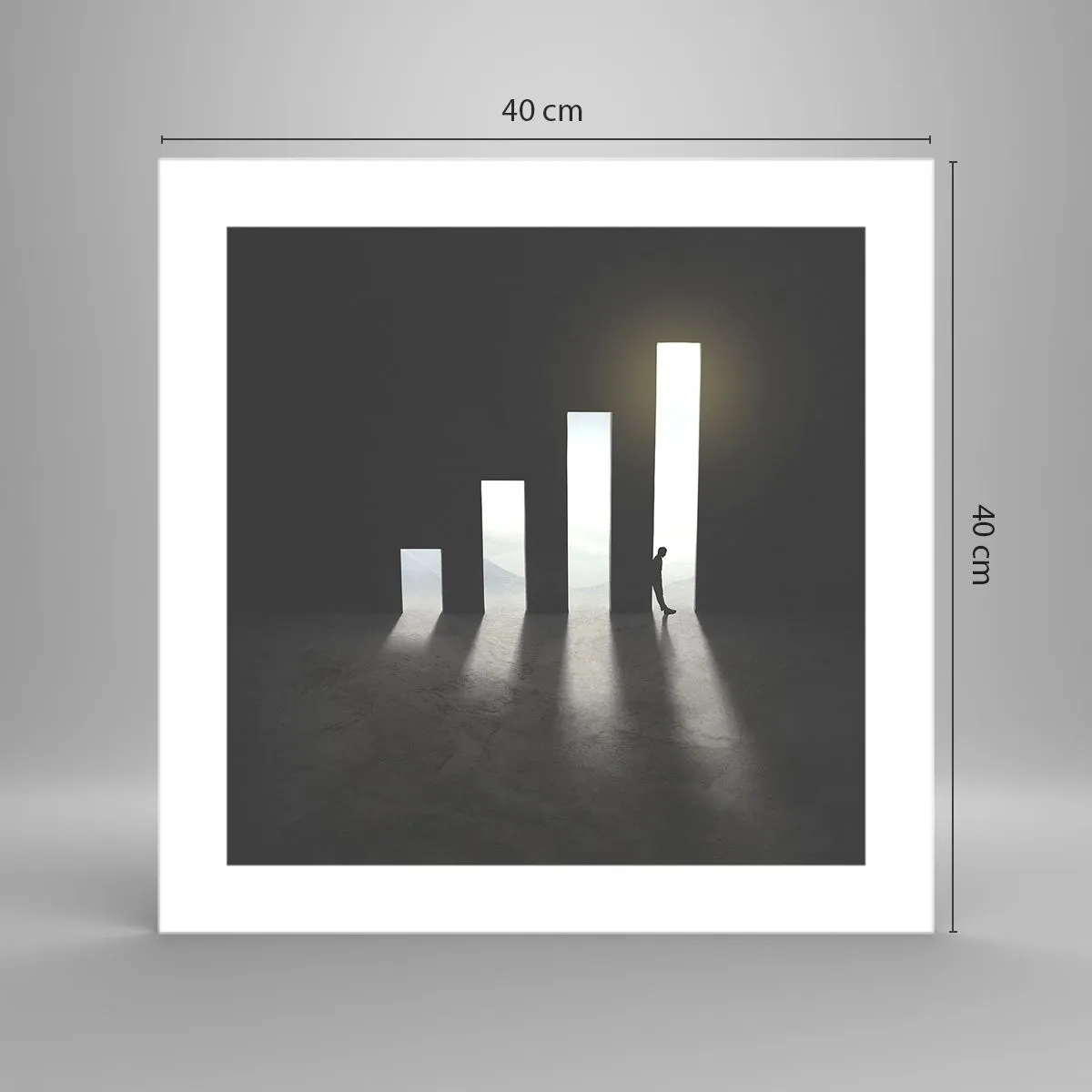 Plakat - Sukces – impresja - 40x40 cm