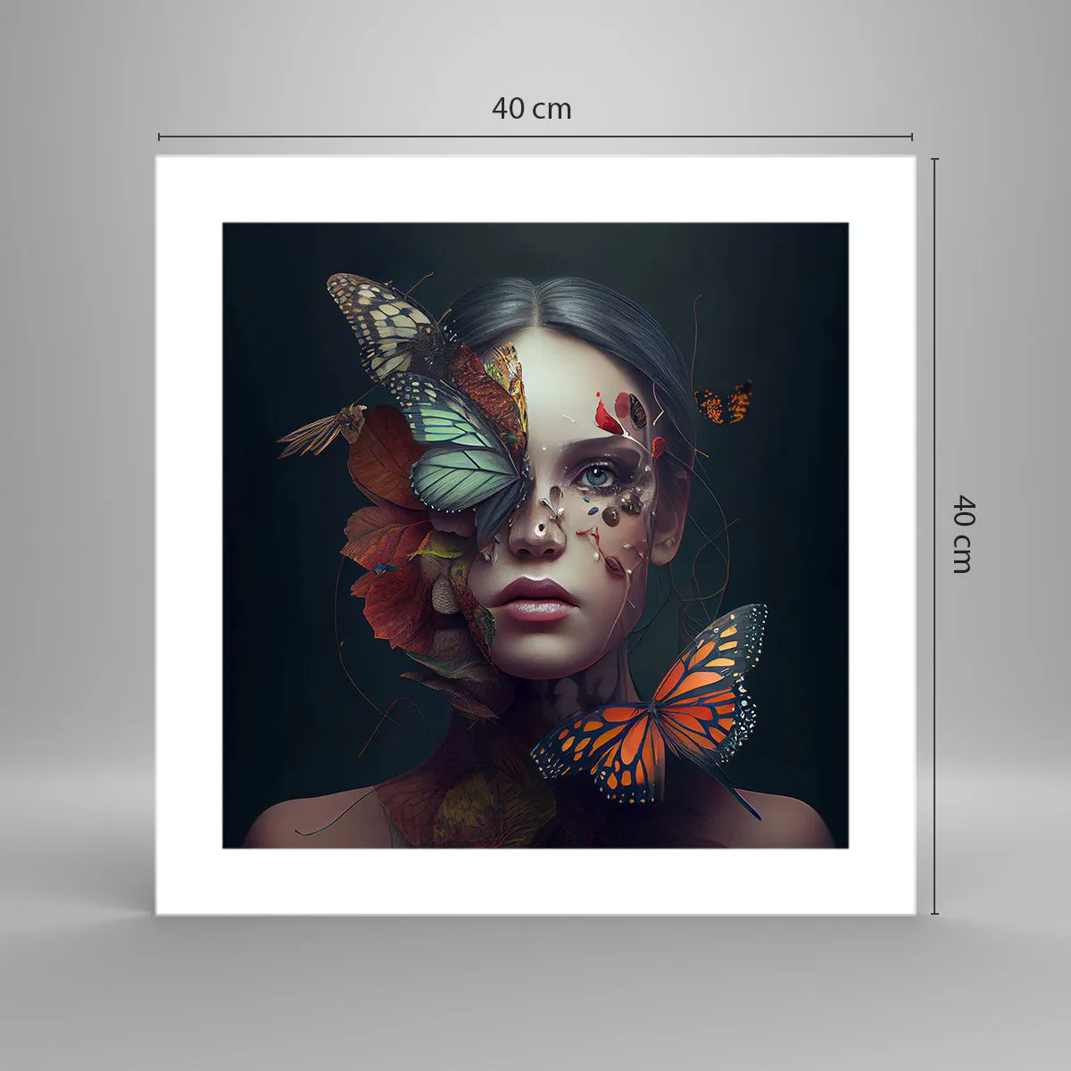 Poster - Wunderbare Metamorphose - 40x40 cm